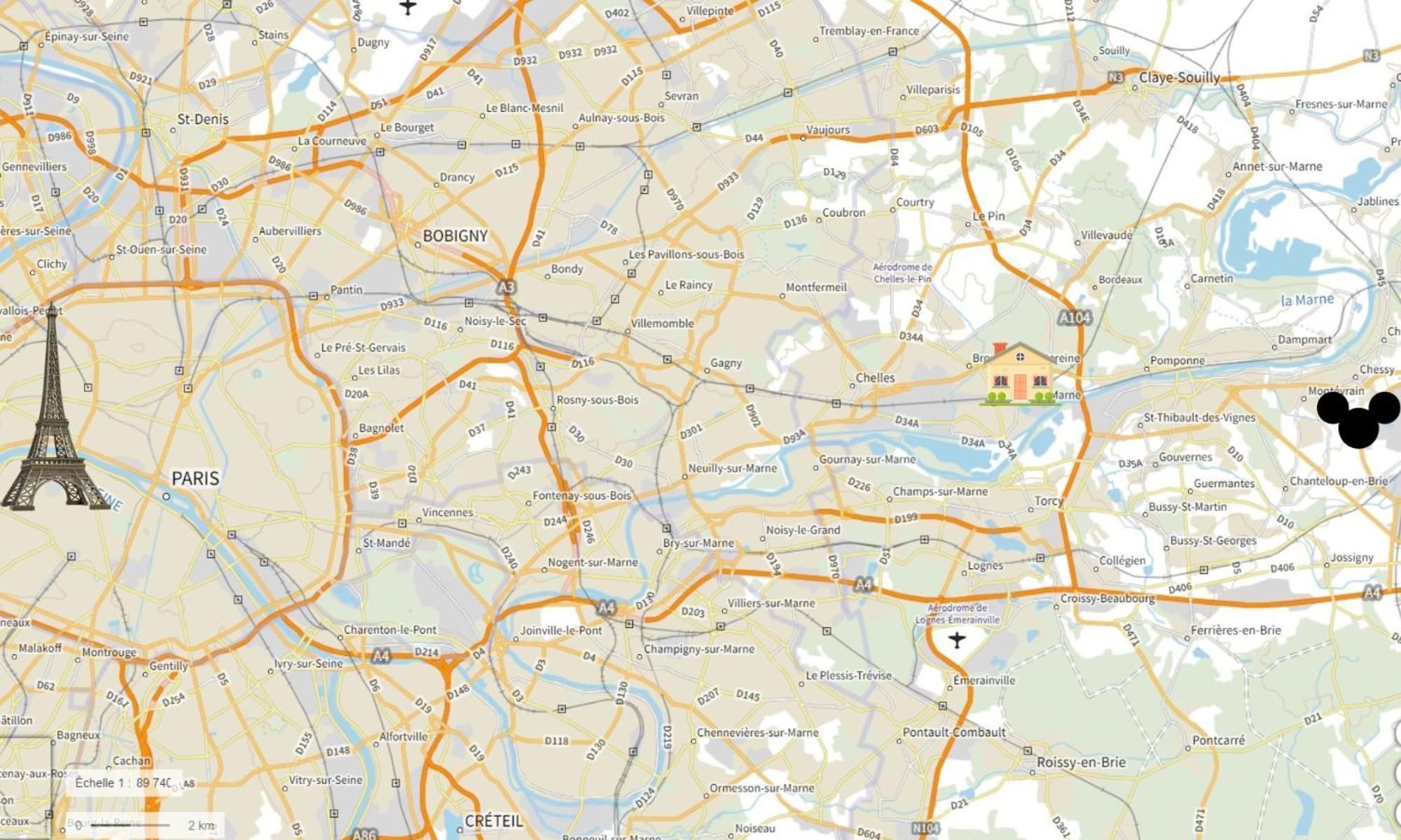 Nid Douillet Entre Paris Et Disney Vaires-sur-Marne Esterno foto